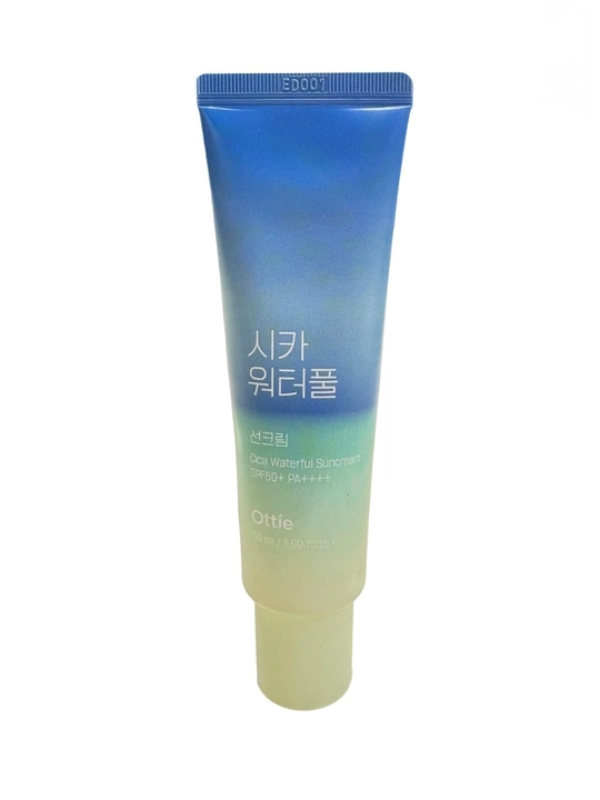 Солнцезащитный крем для лица Ottie Cica Waterful Suncream SPF50+ PA++++, 50 мл