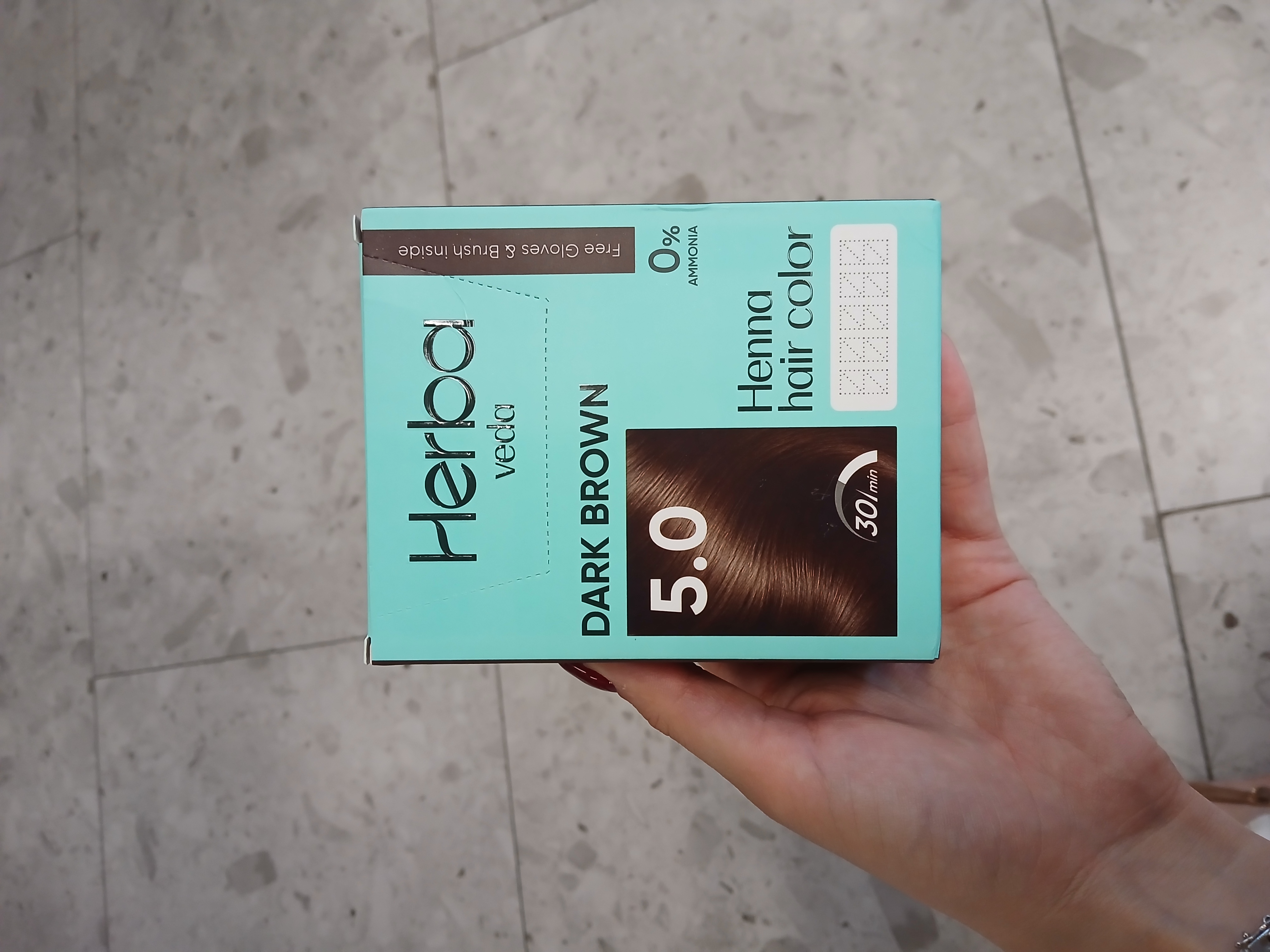 Herba Veda Henna Hair Color soch bo‘yog‘i-xna, 6 ta sachet, 10 g, ammiaksiz