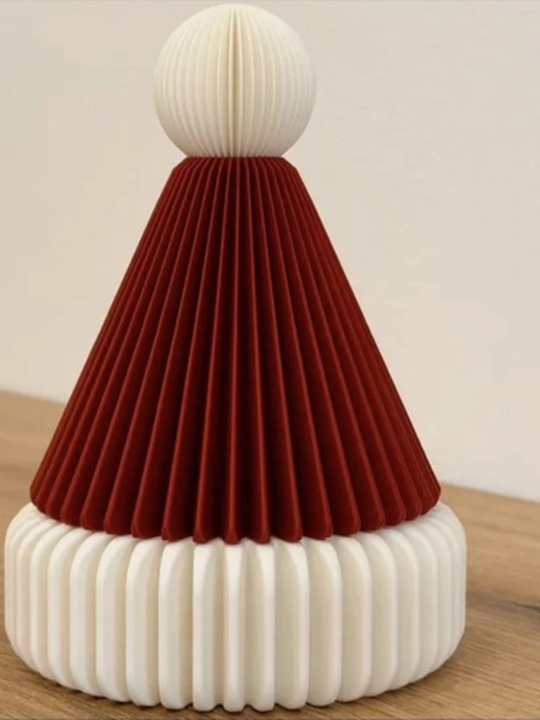 Qopqoqli «Yangi yil qalpog‘i» qanddoni, 3D bosma