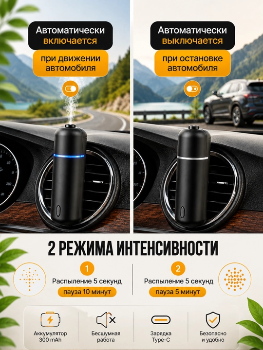 Uy va avtomobil havosi uchun nozik xushbo‘ylantirgich