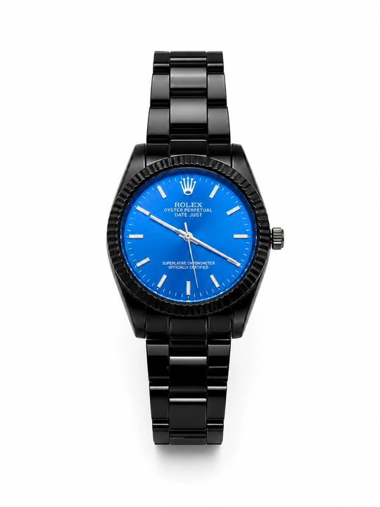 Erkaklar Rolex qo‘l soati, metall bilaguzukli, klassik dizayn