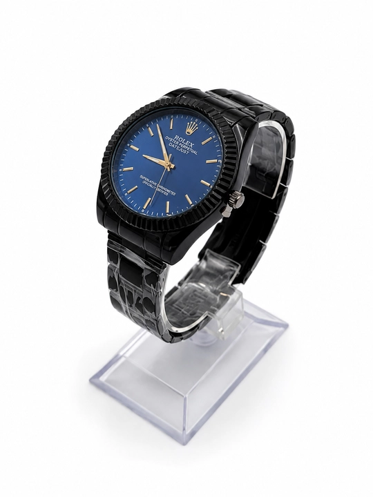 Erkaklar Rolex qo‘l soati, metall bilaguzukli, klassik dizayn