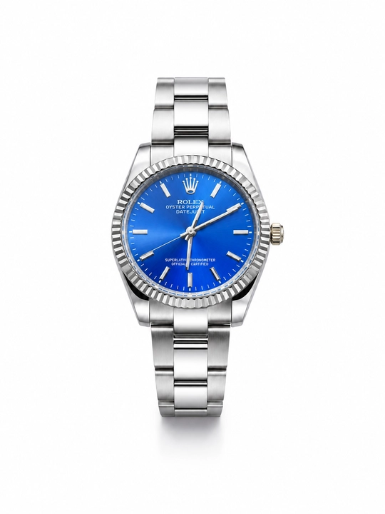 Erkaklar Rolex qo‘l soati, metall bilaguzukli, klassik dizayn