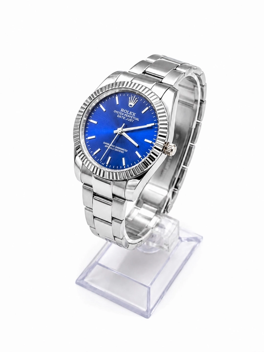 Erkaklar Rolex qo‘l soati, metall bilaguzukli, klassik dizayn