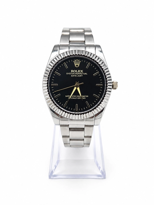 Мужские наручные часы Rolex с металлическим браслетом, классический дизайн - 