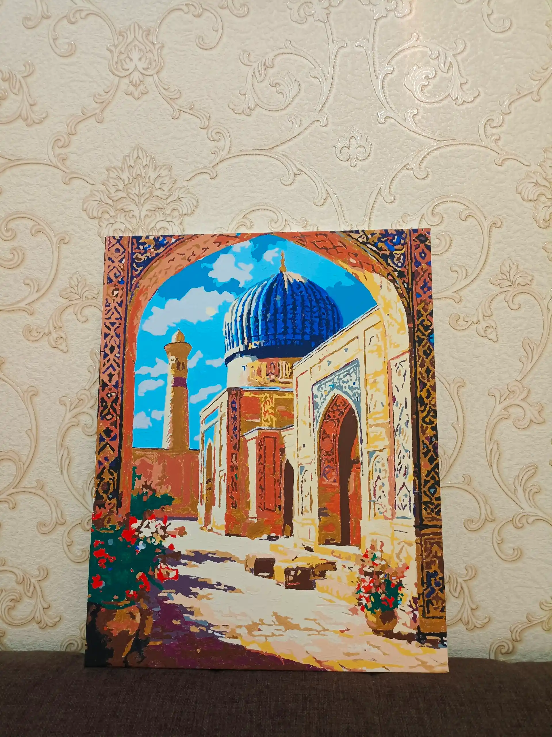 Raqamlar bo'yicha rasm chizish ARTERY "Oʻzbekiston", 40×50 sm, holstga bo'yaladigan rasm