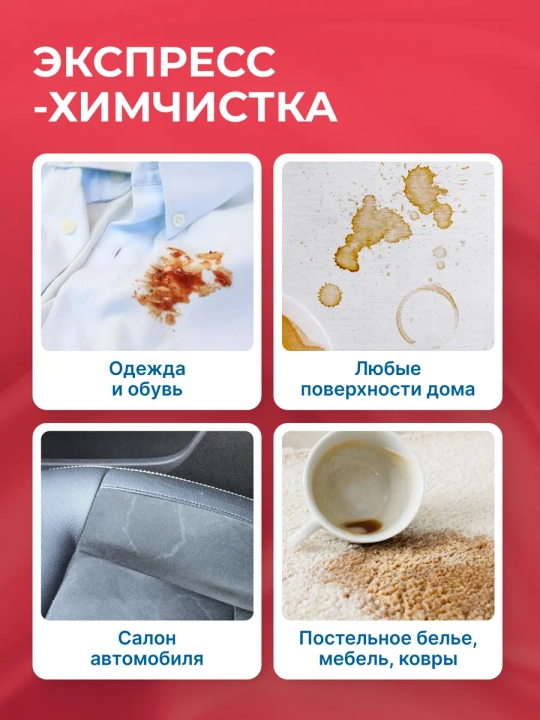 Влажные салфетки от пятен на одежде, пятновыводитель