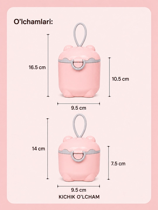 Контейнер для детского питания, BPA Free, с ложкой, для фруктов и сухих смесей