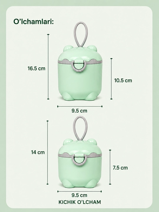 Контейнер для детского питания, BPA Free, с ложкой, для фруктов и сухих смесей