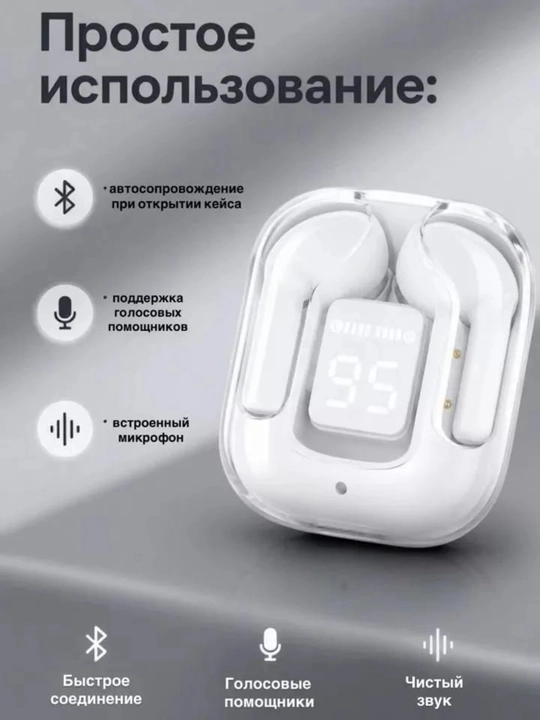 Simsiz quloqchilar Air 31, displeyli, mikrofonli va shovqinni kamaytiradi