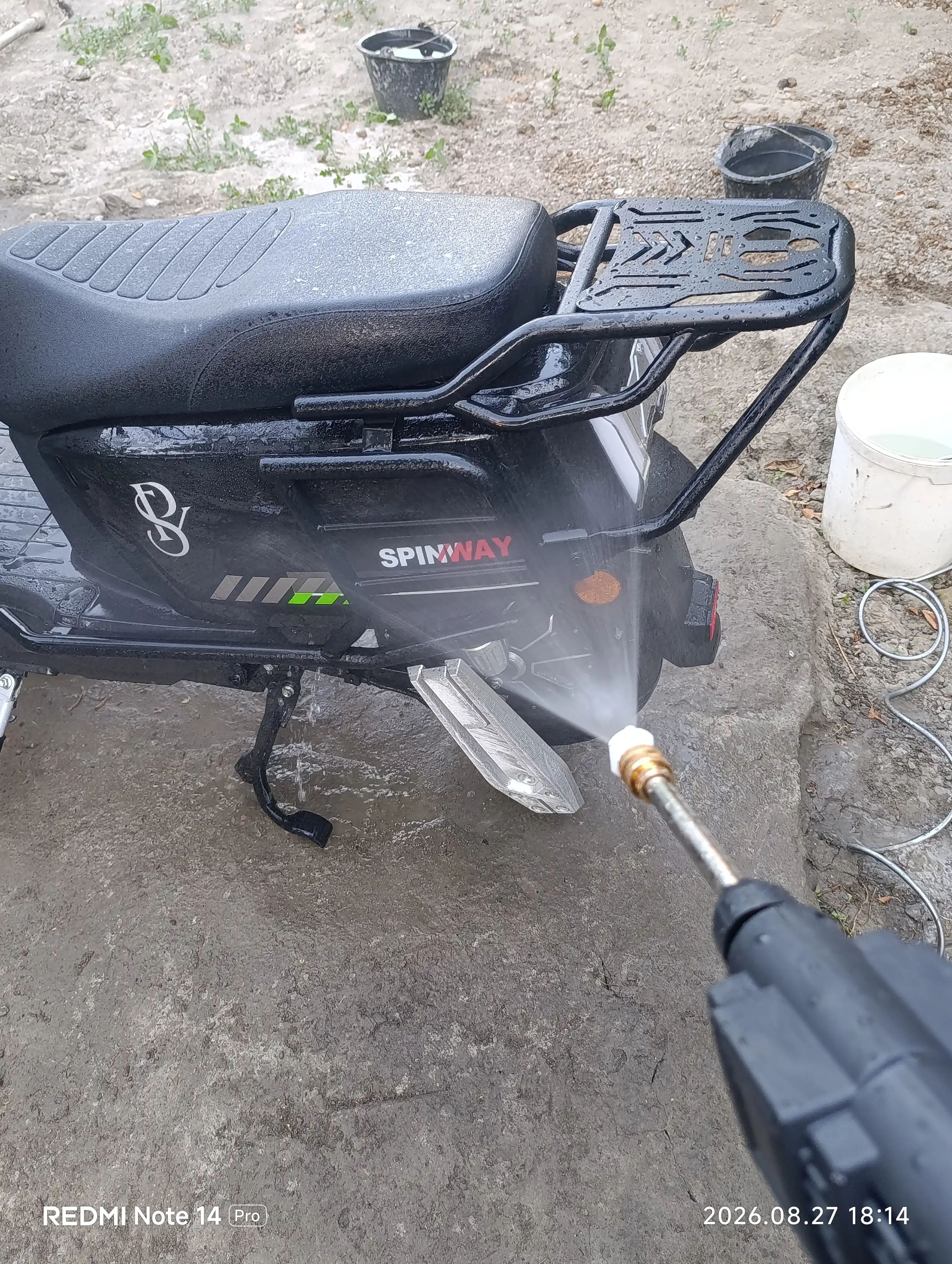 Yuqori bosimli avtomobil yuvish moslamasi, 48 HV, akkumulyatorli, mini moyka