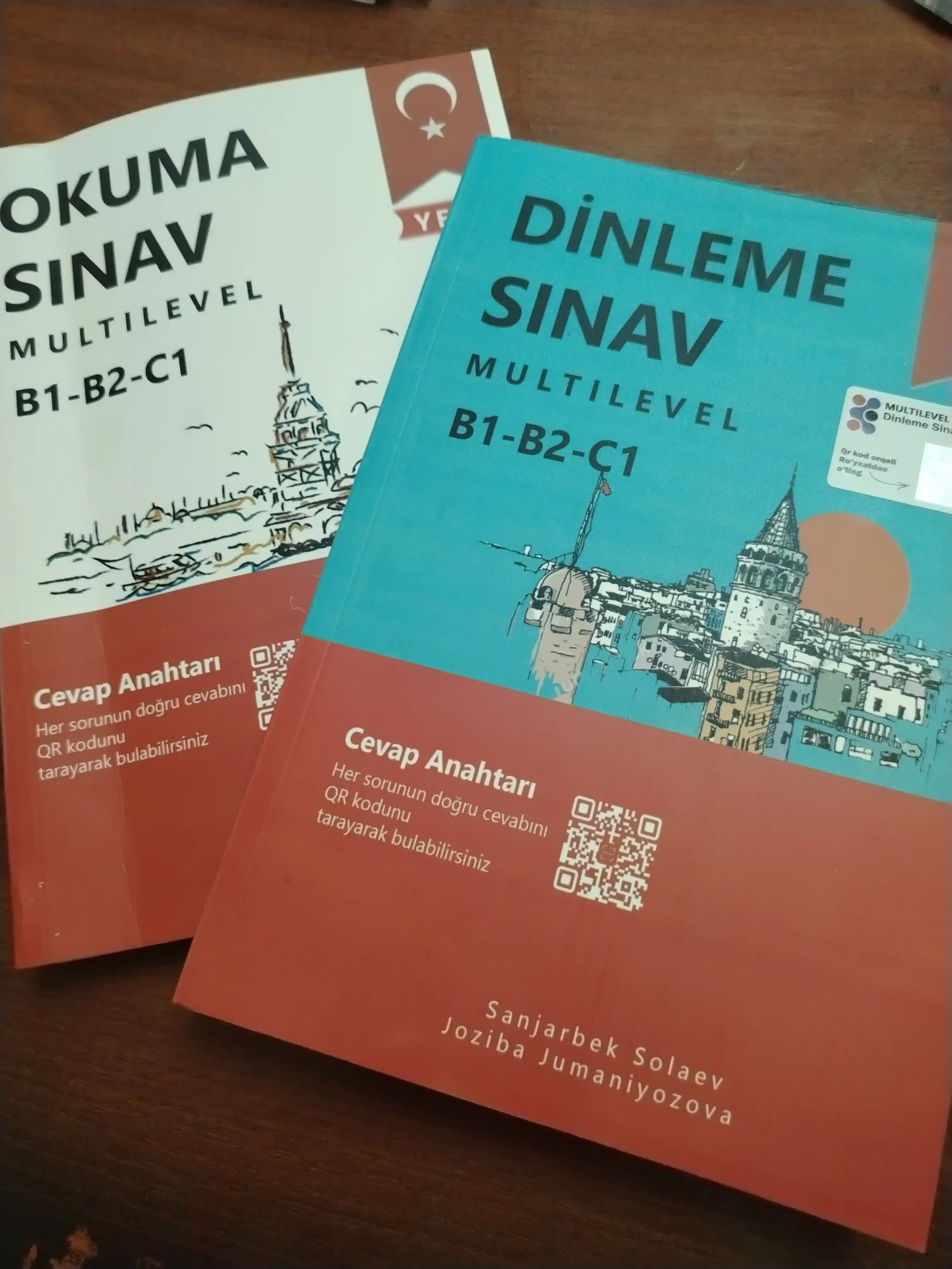 CEFR B1, B2, C1 uchun turk tilidagi Sinav Multilevel, Dinleme, Okuma, Yazma, Konusma kitob