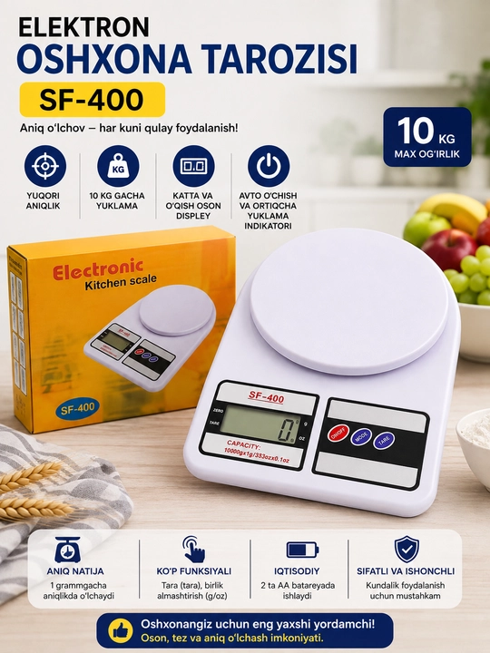 SF-400 elektron oshxona tarozisi - 