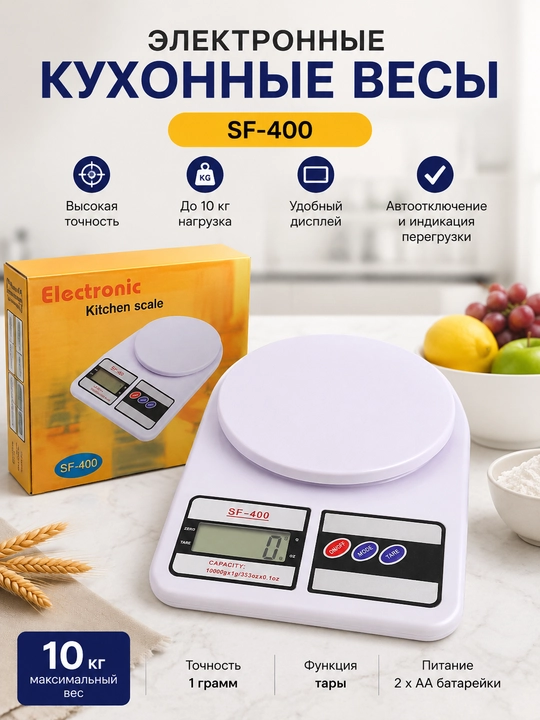 Электронные кухонные весы SF-400