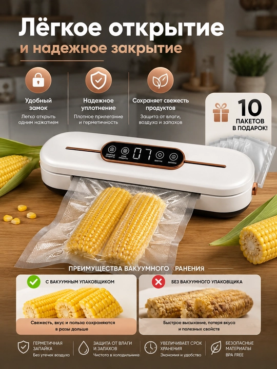 Вакуумный упаковщик для продуктов