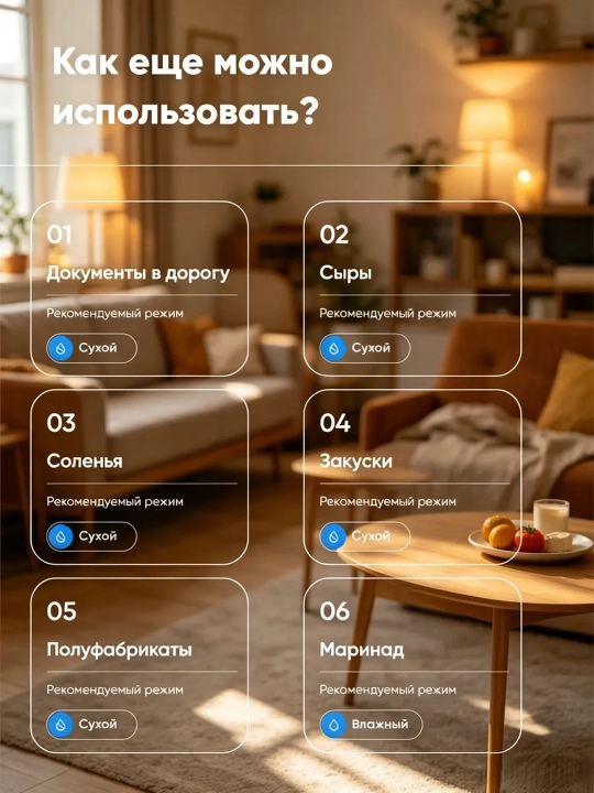 Вакуумный упаковщик для продуктов