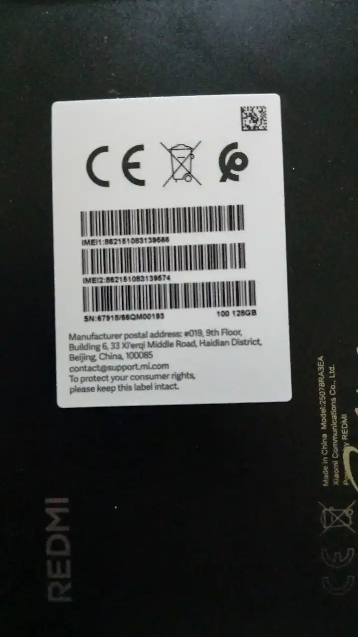 Смартфон Redmi 15C, 8/256Гб, 6000мА/ч, 6.9"дисплей, 50 МП камера с ИИ, 33 Вт