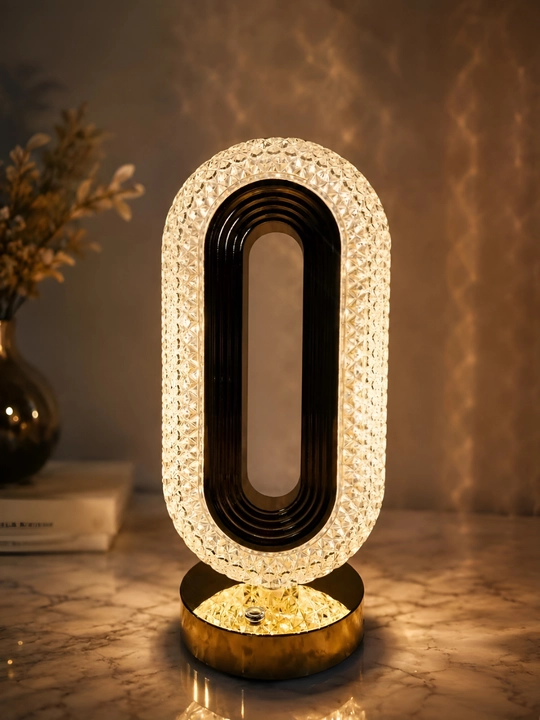 Dekorativ chiroq 3 xil yorug‘lik rejimi, LED lampa, interyer uchun stol chirog‘i