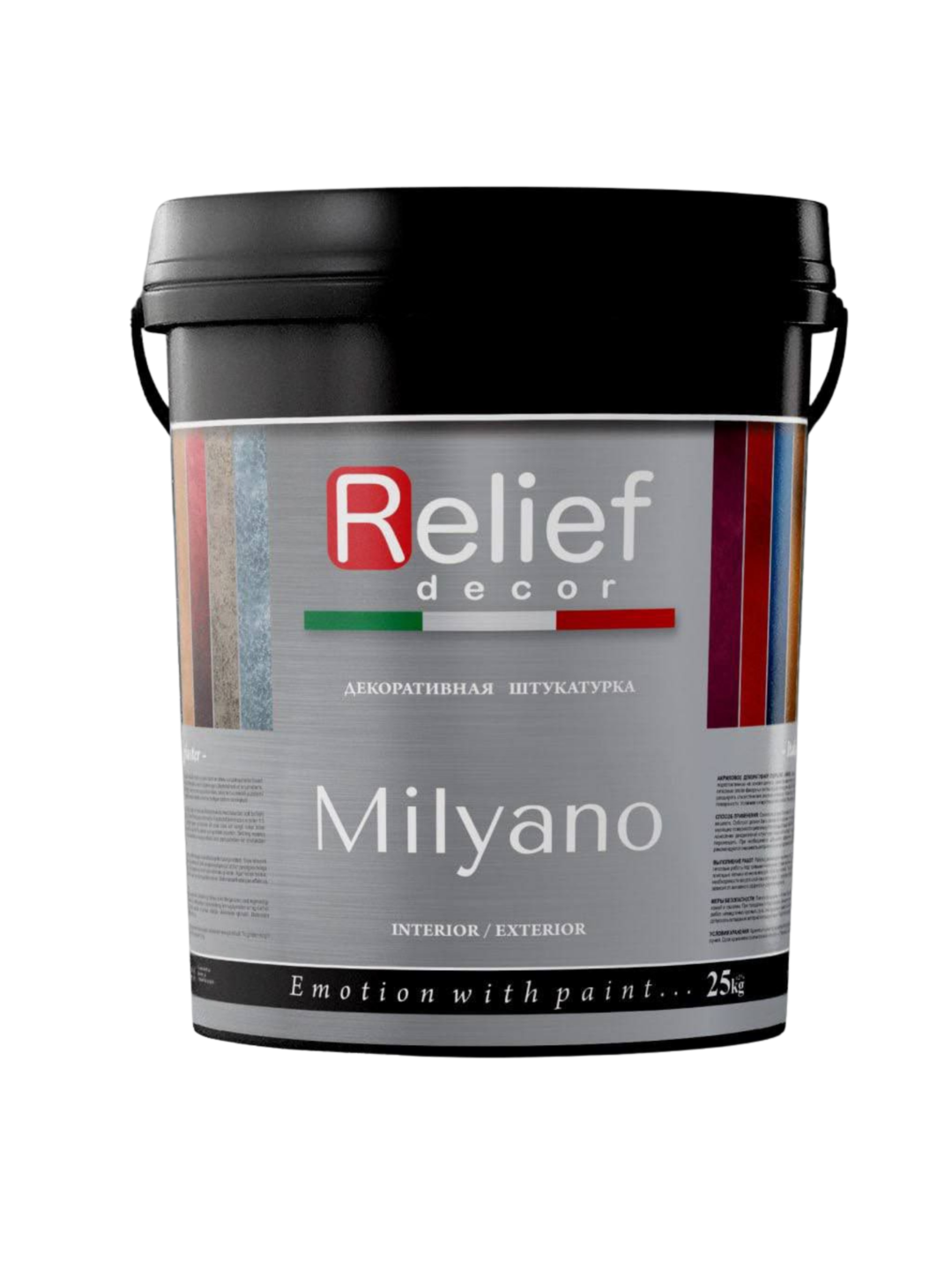 Relief Decor Milyano «Milano» dekorativ suvoq 25 kg, devor va fasadlar uchun - 