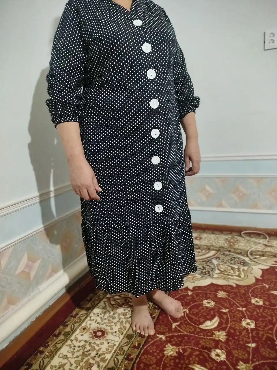 Ayollar uchun uy xalati, paxtali reaktiv mato, uy libosi
