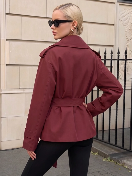 Тренч женский с поясом, женская куртка — ELLY FASHION