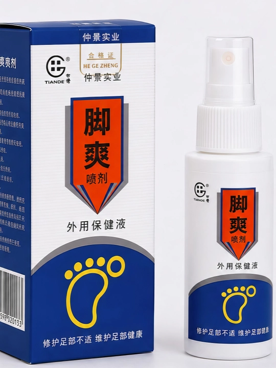 Oyoqlar uchun sprey «Jiao Shuang» — oyoq parvarishi, 50 ml - 