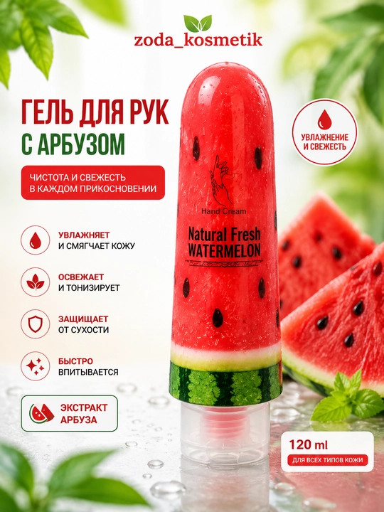 Увлажняющий крем для рук, Natural Fresh фруктовый гель - 