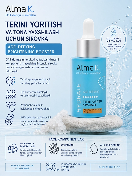 Serum Alma K. AGE-DEFYING BRIGHTENING BOOSTER 30 ml