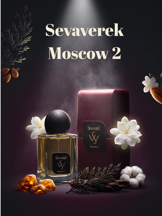 Мужской и женский парфюм, унисекс Sevaverek Moscow 2, ноты миндаля, жасмина, кедра и амбры - 