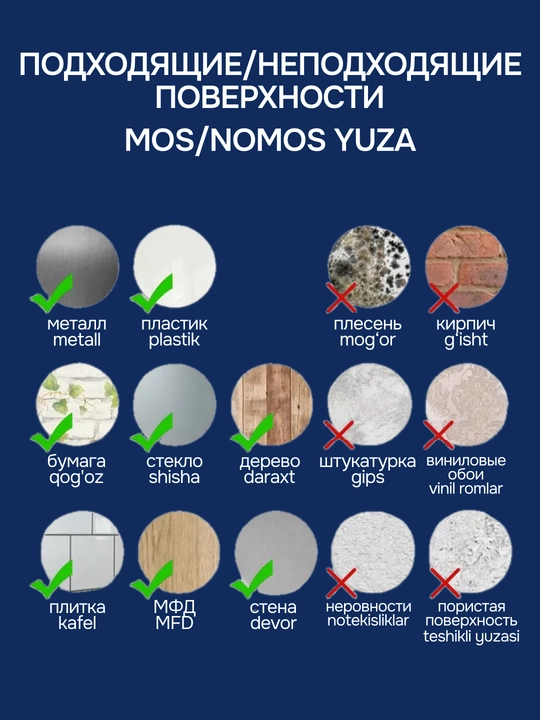 Devor uchun o'z-o'zidan yopishuvchi PVX plitka-stiker, 20×20 sm