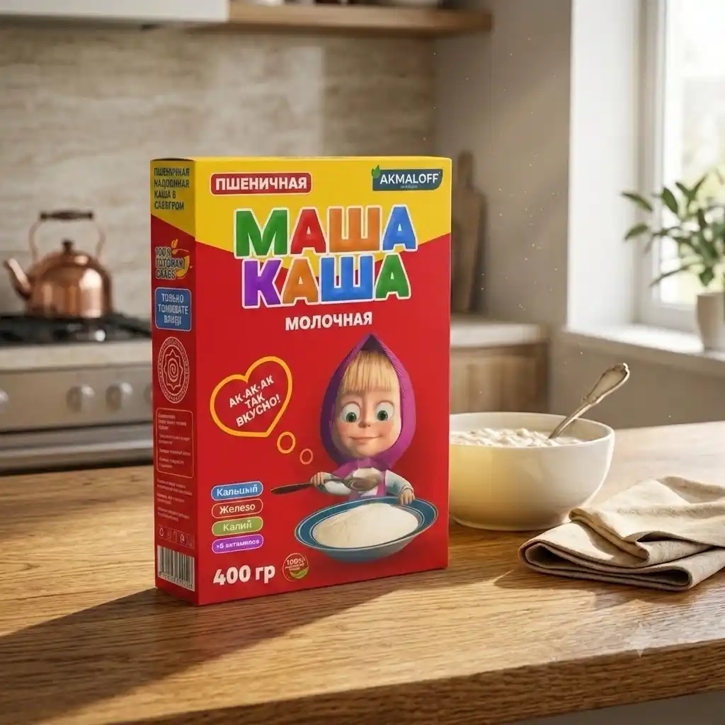 Bolalar bo‘tqasi Masha-Kasha, sutli, bug‘doyli 400 g