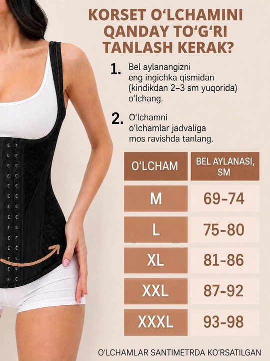 Ayollar uchun bel va qorin tortuvchi korset, ayollar korreksiyalovchi ichki kiyimi, bandaj