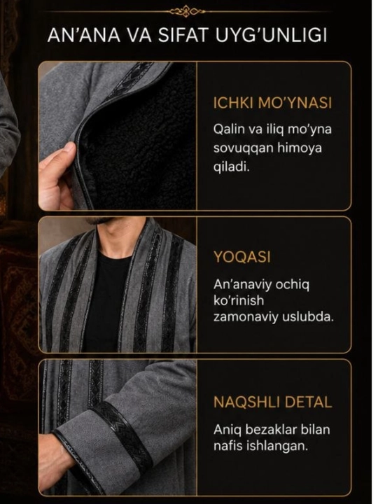 Erkaklar uchun milliy afgʻon choponi