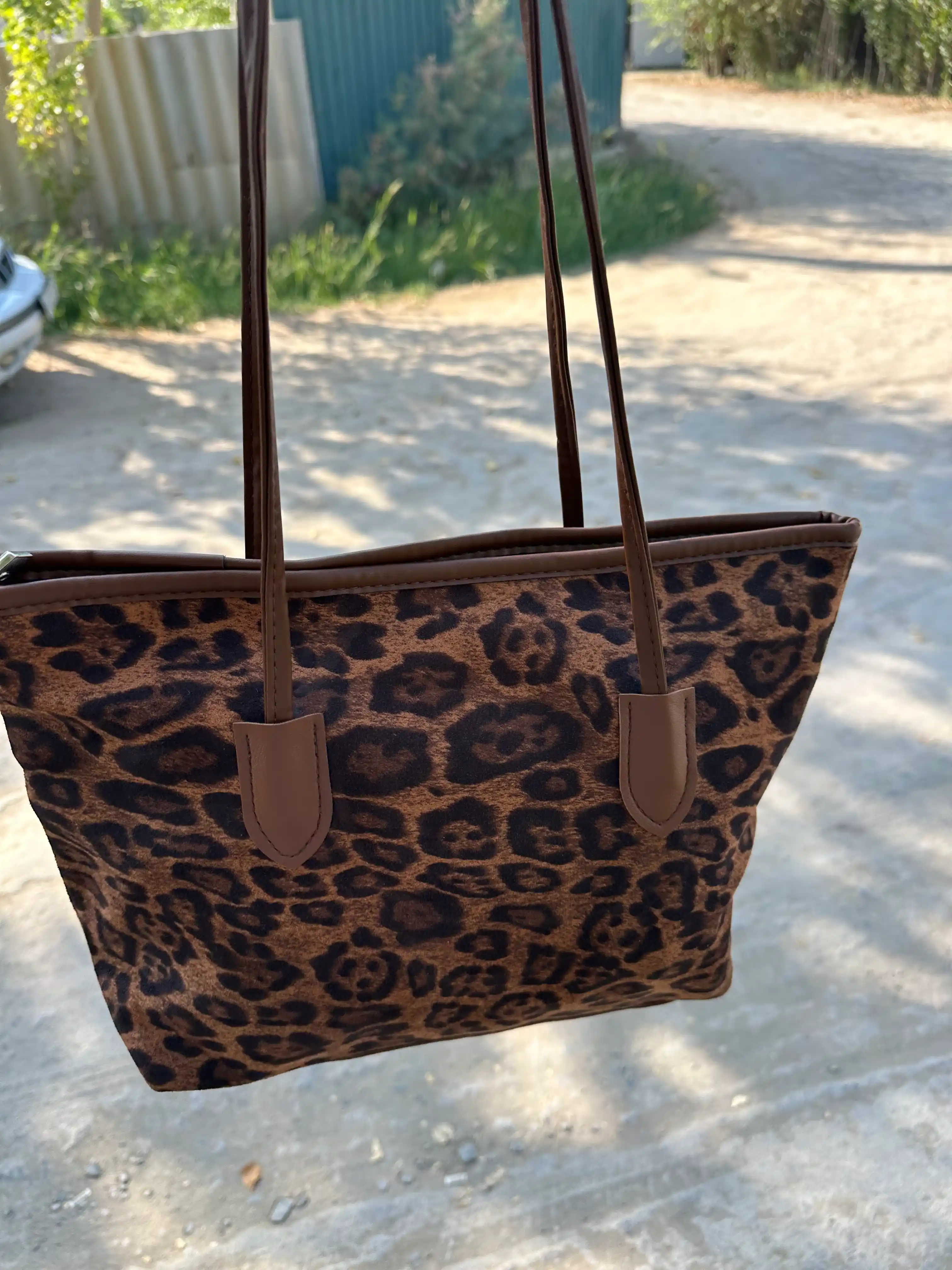 Ayollar sumkasi, sumka, leopard dizayndagi sumka, shopper sumka