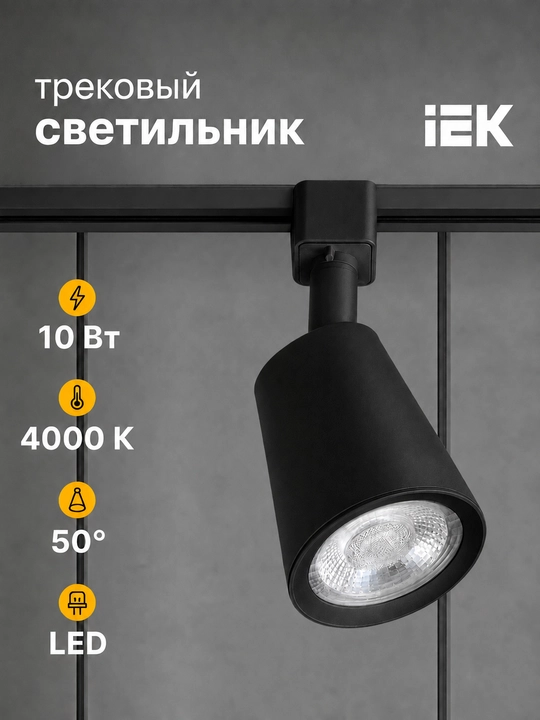 LED yo'l chiroqchasi IEK DTO 1403 10W 4000K 50° bir fazali - 