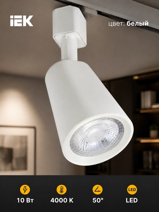 LED yo'l chiroqchasi IEK DTO 1403 10W 4000K 50° bir fazali