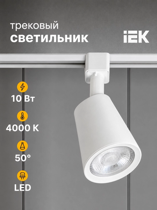 LED yo'l chiroqchasi IEK DTO 1403 10W 4000K 50° bir fazali - 