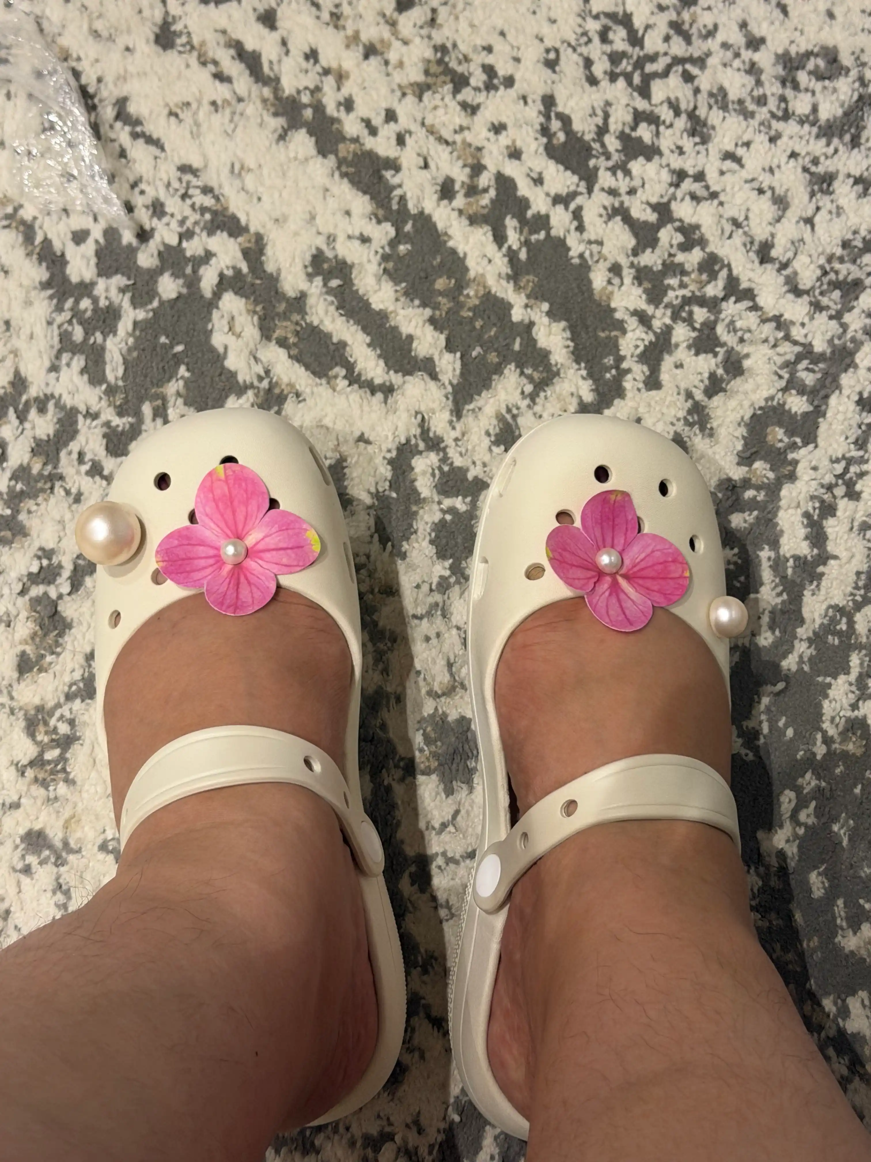 Crocs балетки для женщин, мягкие и легкие, с джибитсами орхидея