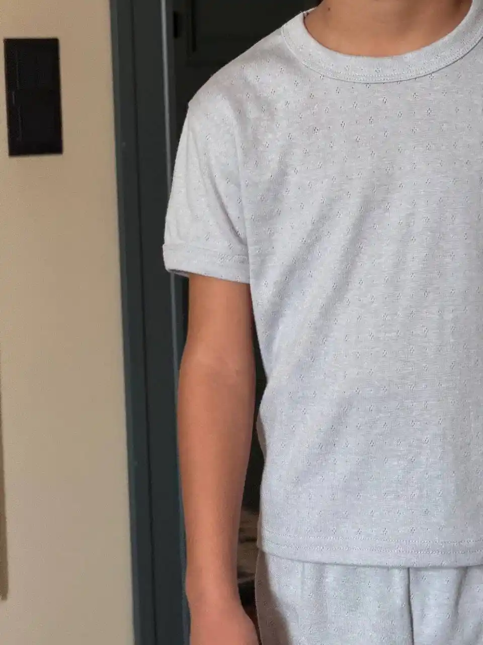 Bolalar pijamasi paxtadan, futbolka va shortik to'plami, o'g'il va qiz bolalar uchun