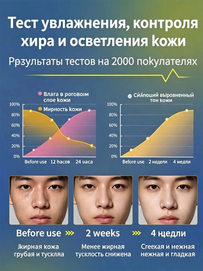 Крем для лица мужской LYDIMOON, 50 мл