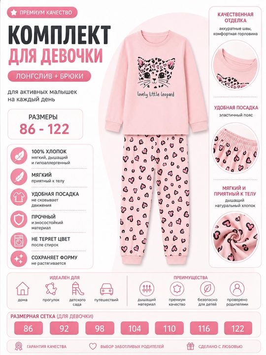 Пижама для девочек