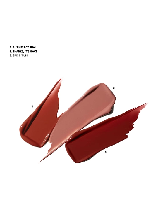 MAC Wildest Gleams Mini Lustreglass Lip Trio Classics, mini lab bo‘yog‘i to‘plami