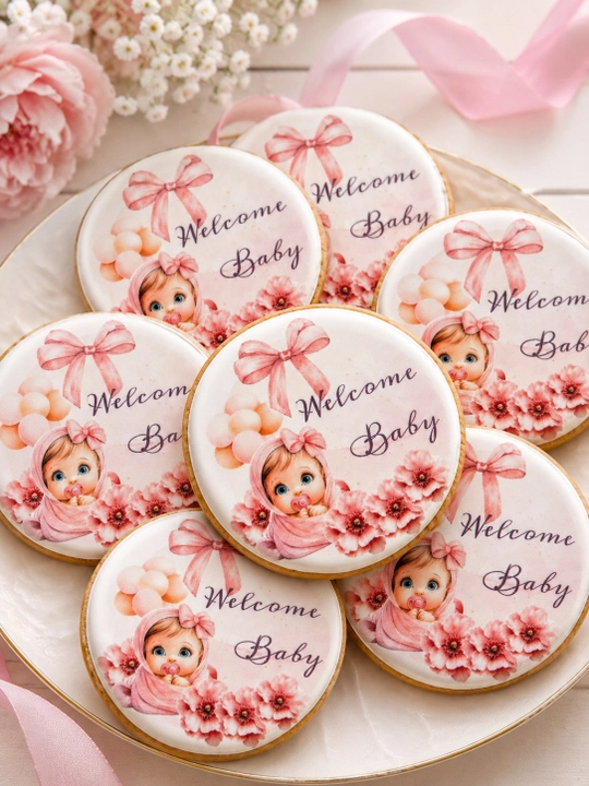 Имбирные пряники Welcome Baby для новорождённой девочки, с мёдом, 20 штук