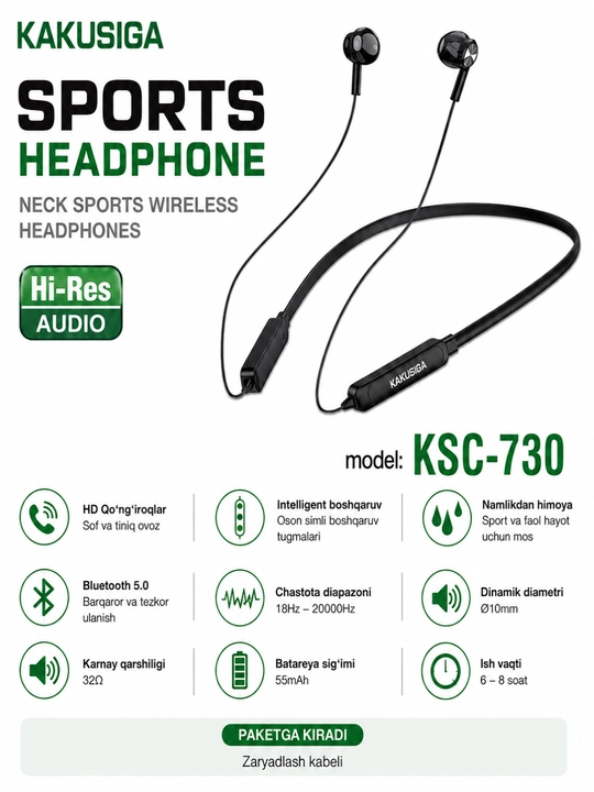 KAKUSIGA yuqori sifatli simsiz Bluetooth quloqchinlar
