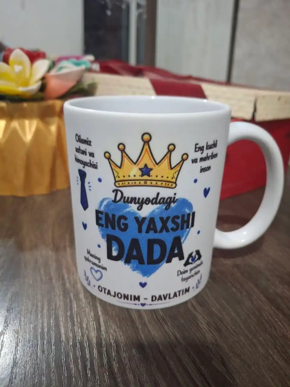 DADA dizaynli sovg‘a krujka, dada/ota uchun, 330 ml