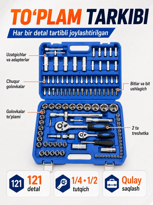 Kuluch nabor, Nabor klyuch, kluch nabor, Klyuch nabor, kalitlar to plami, nabor 216-46 ta