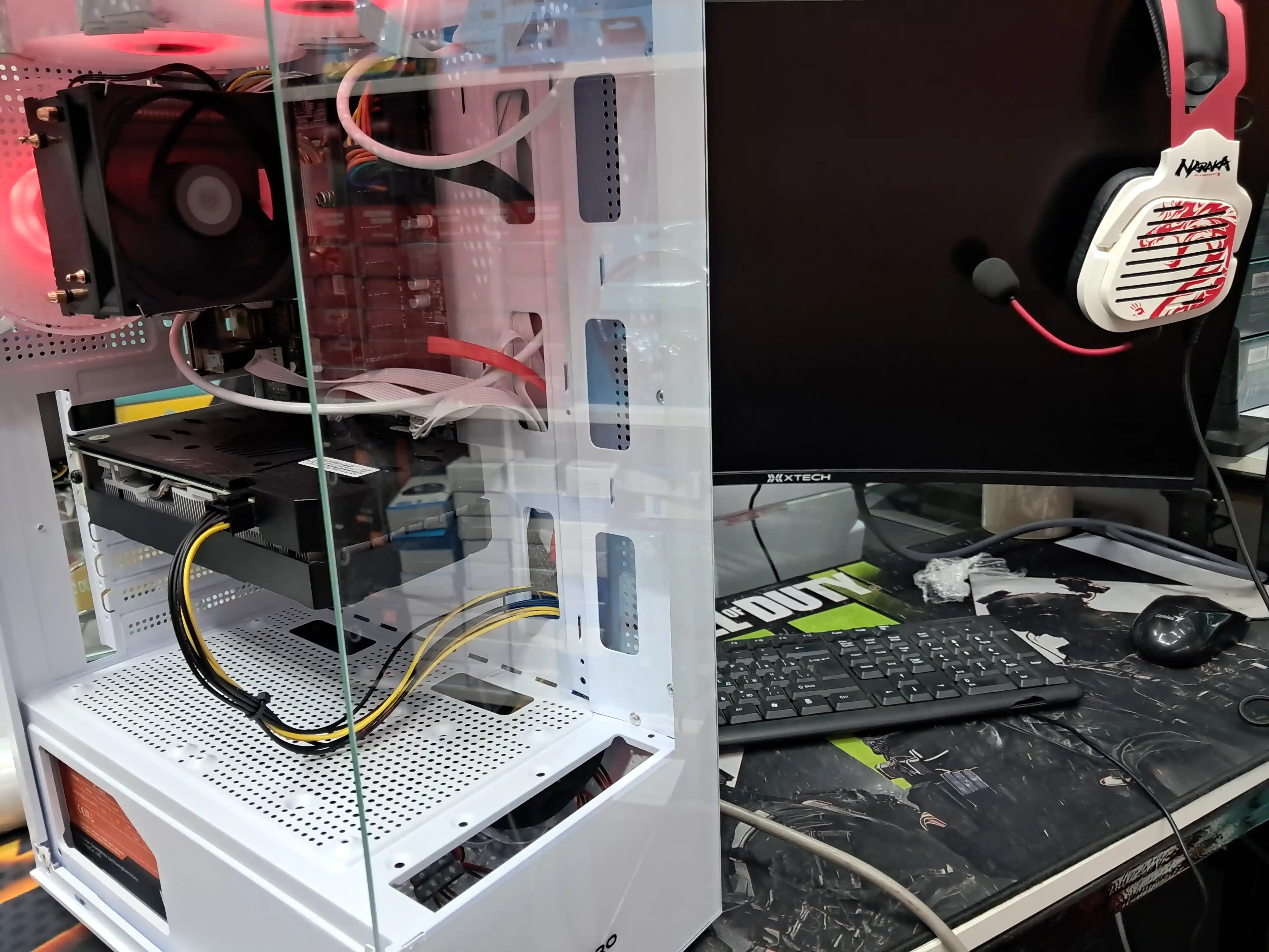 Компьютер, готовый комплект для игр и офиса RX580 8GB, 16GB RAM, ПК с корпусом и монитором