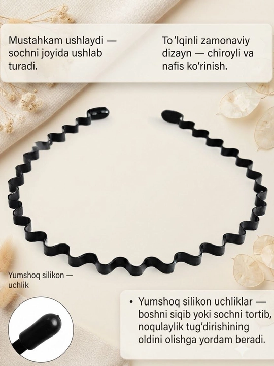 Erkaklar va ayollar uchun unisex metall prujinali gardish (spiral gardish)