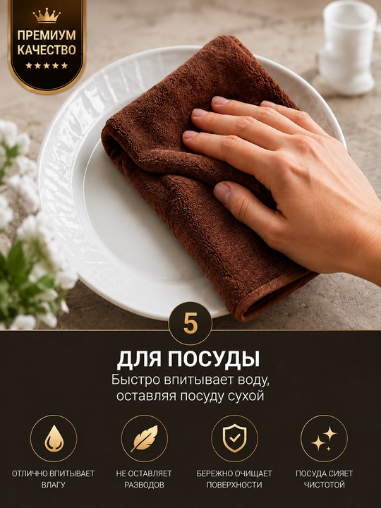 90×60 см mikrofiber sochiq, universal