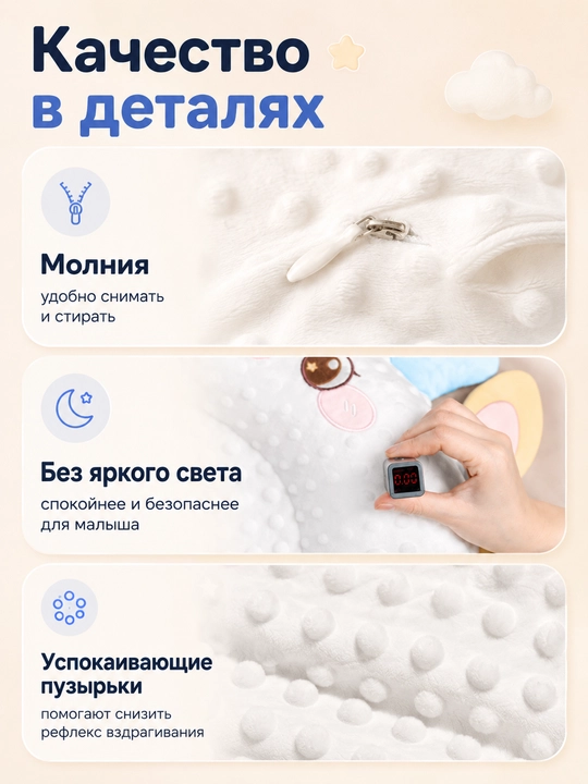 Кокон для новорожденных с убаюкиванием